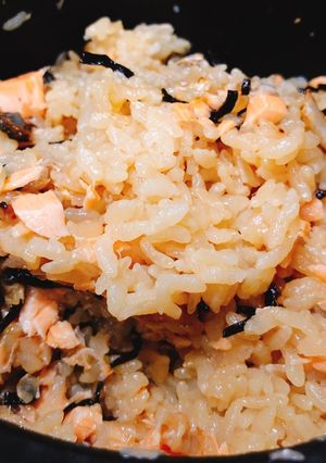 土鍋 鮭ご飯-レシピのメイン写真