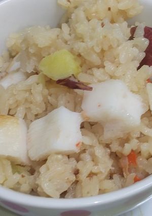 笹かま(笹だより)で炊き込みご飯-レシピのメイン写真