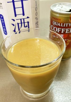 飲みやすい～糀甘酒＋缶コーヒー-レシピのメイン写真