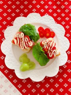 フレッシュカッテージチーズサラダトースト-レシピのメイン写真