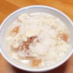 サラダチキンと梅干しのおかゆ-レシピのメイン写真