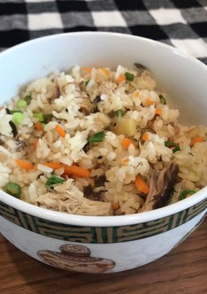 炊飯器で簡単 さば缶の炊き込みご飯-レシピのメイン写真
