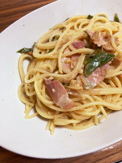 なめ茸とベーコンの和風クリームパスタ-レシピのメイン写真