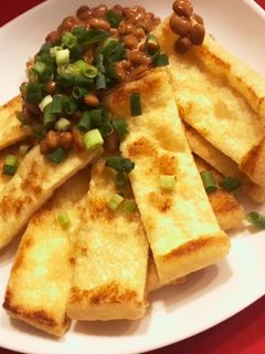 油揚げの納豆かけ-レシピのメイン写真