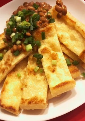 油揚げの納豆かけ-レシピのメイン写真
