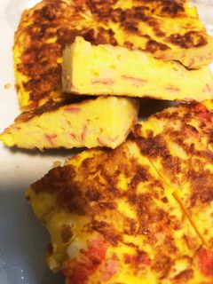 離乳食完了期 カニカマ卵焼き-レシピのメイン写真