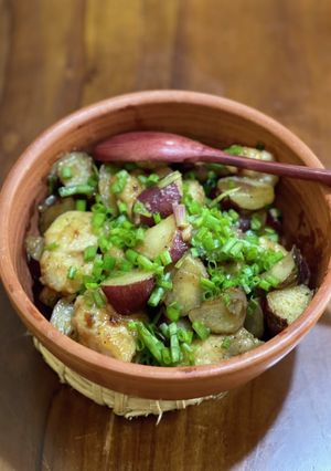 鶏胸肉とさつま芋のミルク炒め煮♪-レシピのメイン写真