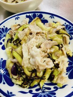 冷しゃぶとナスの塩昆布和え-レシピのメイン写真