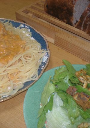 サーモントマトクリームパスタ♡-レシピのメイン写真