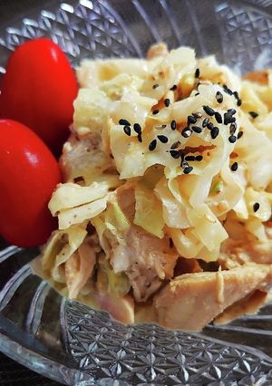 COSTCOチキンでチキンサラダ-レシピのメイン写真