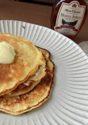 ふんわり豆腐パンケーキ-レシピのメイン写真