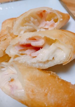 エノキとハムのチーズ春巻き-レシピのメイン写真