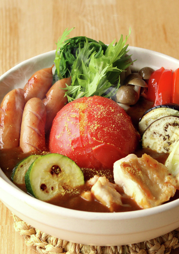 丸ごとトマトのカレー鍋-レシピのメイン写真