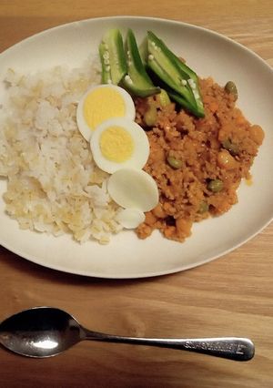 お豆入りキーマカレー-レシピのメイン写真