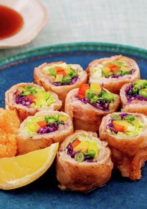 彩り肉巻き ~ひぃひぃおろしポン酢~-レシピのメイン写真