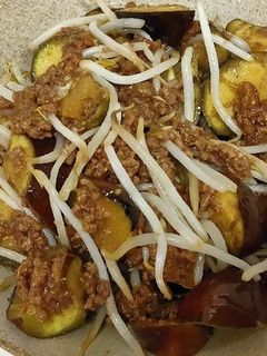 ナスともやしの肉味噌炒め-レシピのメイン写真