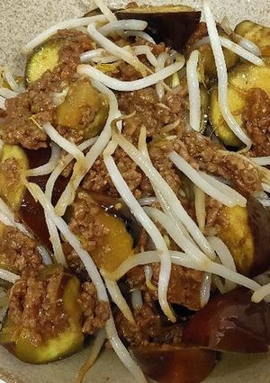ナスともやしの肉味噌炒め-レシピのメイン写真