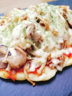 食べ応え抜群☆豚バラピザ☆フライパン☆-レシピのメイン写真