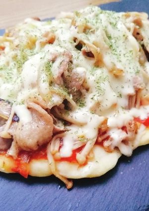 食べ応え抜群☆豚バラピザ☆フライパン☆-レシピのメイン写真