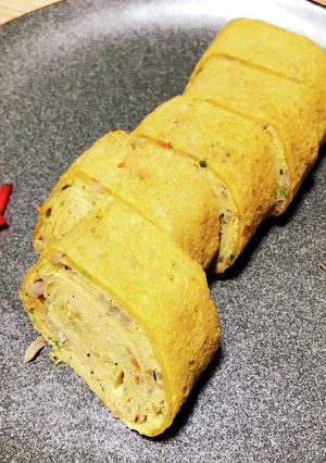 お好み焼き風卵焼き★紅ショウガ有効活用-レシピのメイン写真