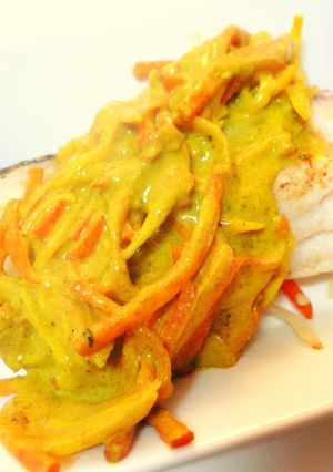 タラのムニエル　カレークリームソース-レシピのメイン写真