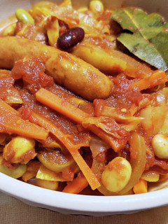 ウインナーとサラダ豆のトマトカレー煮-レシピのメイン写真