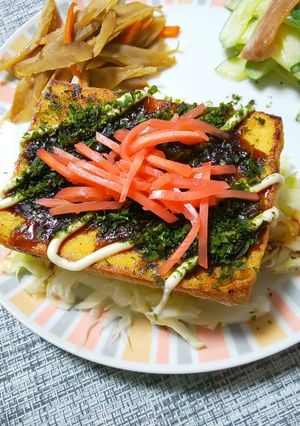 厚揚げステーキ⭐️お好み焼き風Ver.-レシピのメイン写真