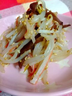 もやし・木耳・カニカマの中華和え-レシピのメイン写真