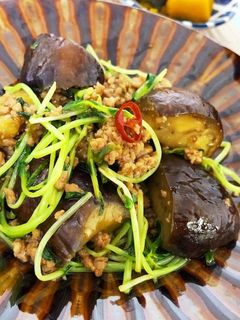 なすと豆苗の甘辛炒め-レシピのメイン写真