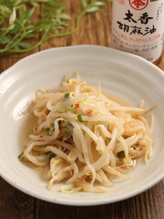 レンジで簡単!コク辛もやしサラダ-レシピのメイン写真