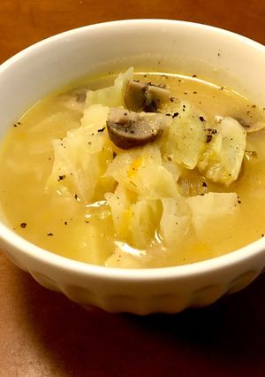 野菜オンリーの白いミネストローネ-レシピのメイン写真