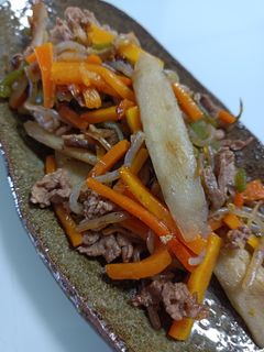 牛肉と牛蒡の炒め煮-レシピのメイン写真
