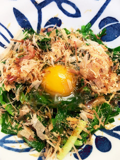 ニラと生卵の簡単おつまみ(副菜)-レシピのメイン写真
