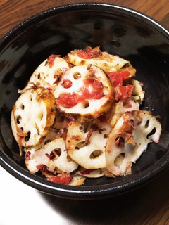 簡単すぎる れんこん鰹節梅-レシピのメイン写真
