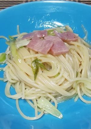 フライパン一つで長ネギのパスタ-レシピのメイン写真