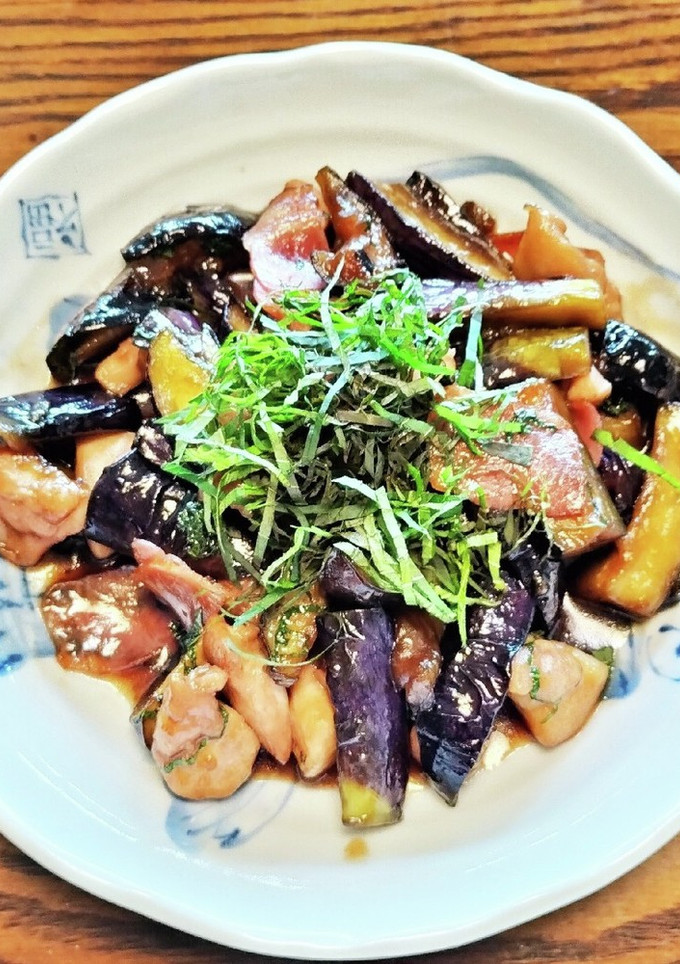 ナスと鶏肉の照り焼き炒め-レシピのメイン写真