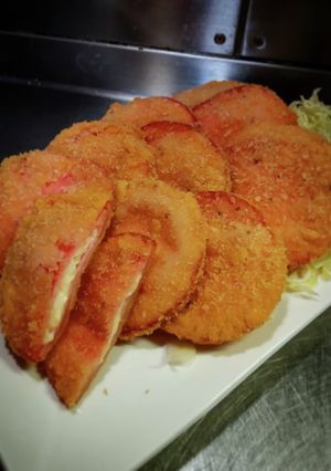 チーズinハムカツV❨(@≧↺≦@)❩w-レシピのメイン写真
