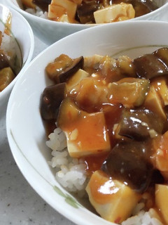 エビチリ麻婆丼-レシピのメイン写真