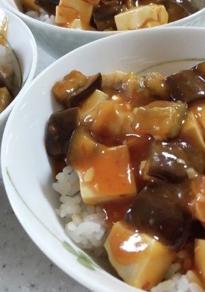 エビチリ麻婆丼-レシピのメイン写真
