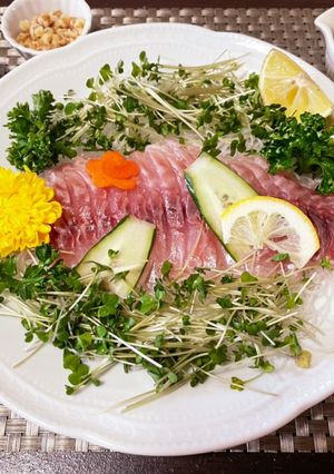 手軽な食材で本格的！地中海風？刺身♪-レシピのメイン写真