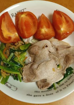 お惣菜の切干大根 de お肉の付合せ!-レシピのメイン写真