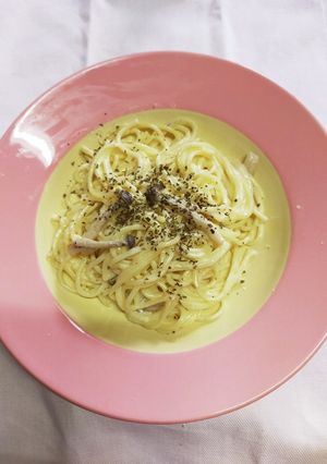 スパゲッティチーズクリーム!濃厚な味！-レシピのメイン写真