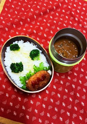 ポークカレー弁当-レシピのメイン写真