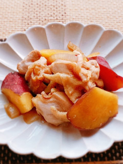 鶏肉とさつまいもの煮物-レシピのメイン写真
