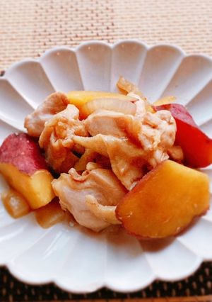 鶏肉とさつまいもの煮物-レシピのメイン写真