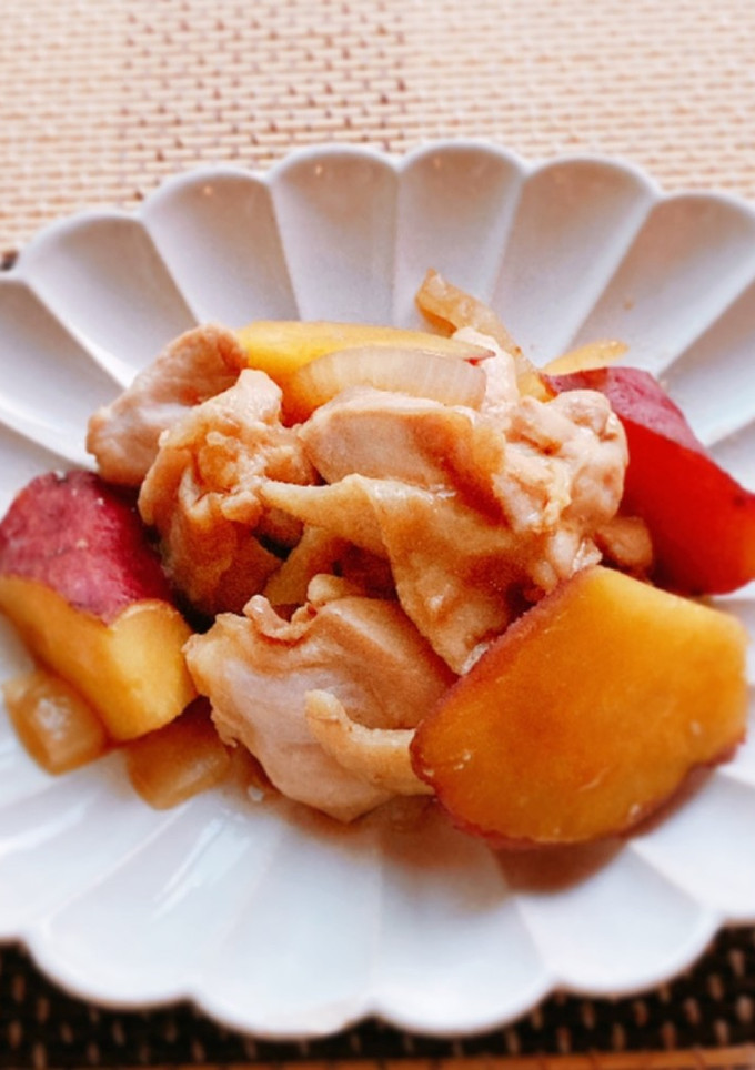 鶏肉とさつまいもの煮物-レシピのメイン写真
