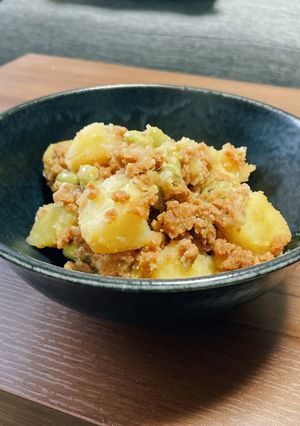 ほくほくじゃがいもの鶏そぼろ煮-レシピのメイン写真
