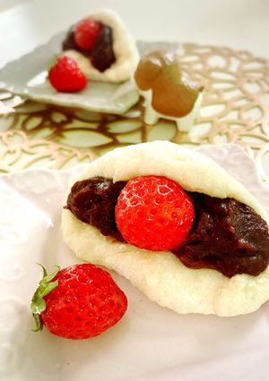 罪悪感ゼロ♪お豆腐のいちご大福風♡-レシピのメイン写真