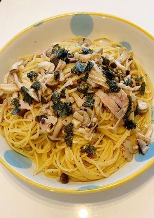 色々キノコとベーコンのバター醤油パスタ-レシピのメイン写真