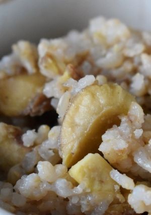 秋の炊き込み栗ご飯-レシピのメイン写真